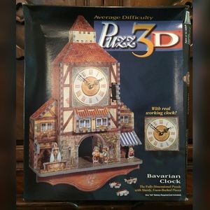 Puzz3D Bavarian Clock Puzzle 3D Real Working Clock
